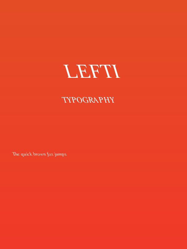 Lefti Poster