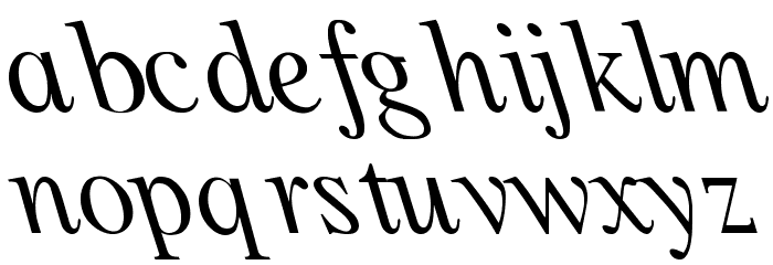 Lefti Font LOWERCASE