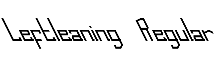 Leftleaning  Regular  Fuentes Gratis Descargar