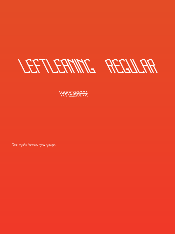 Leftleaning  Regular Poster