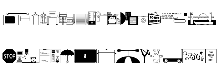 Leftover Dings JL Font LOWERCASE