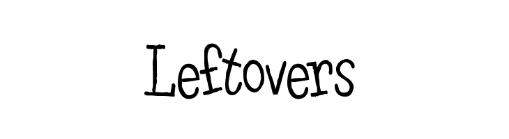 Leftovers Font
