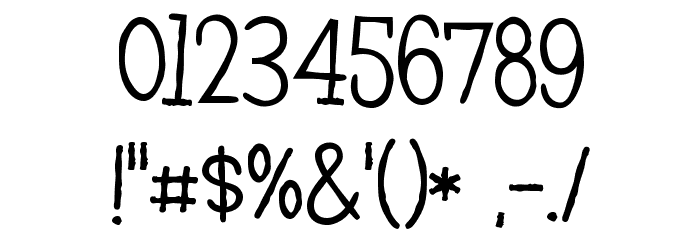 Leftovers Font OTHER CHARS