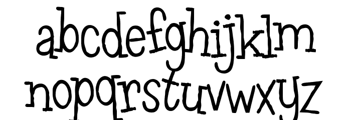 Leftovers Font LOWERCASE