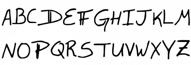Lefty Dave Schriftart Groß