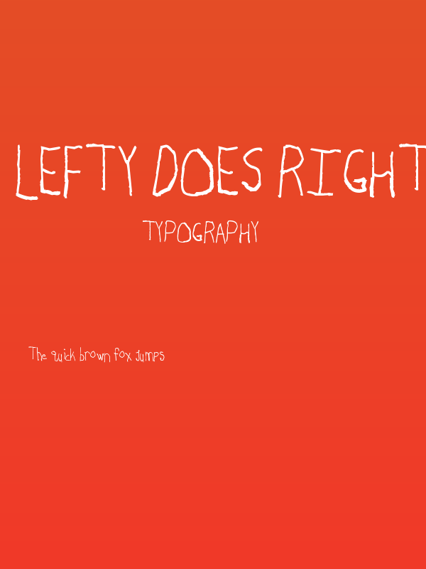 Lefty Does Righty Charcoal Poster