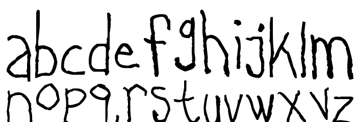 Lefty Does Righty Charcoal Font LOWERCASE