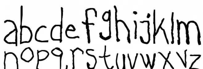 Lefty Does Righty Charcoal फ़ॉन्ट लोअरकेस