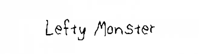 Lefty Monster  नि: शुल्क फ़ॉन्ट्स डाउनलोड
