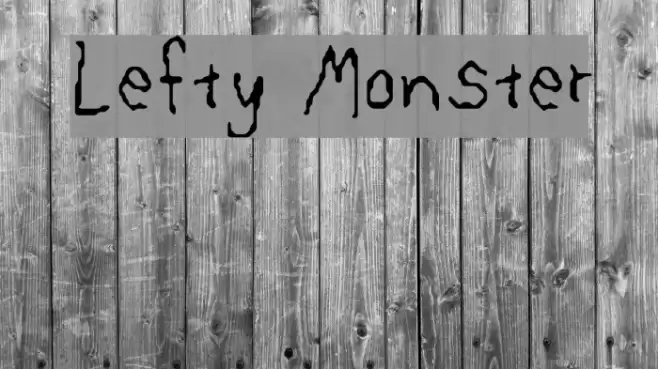 Lefty Monster Font examples