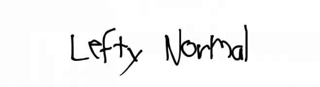 Lefty Normal  Frei Schriftart Herunterladen