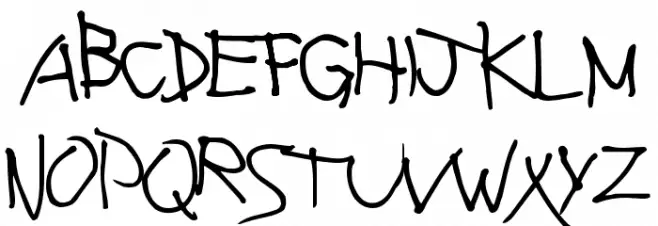 Lefty Normal خط أحرف كبيرة