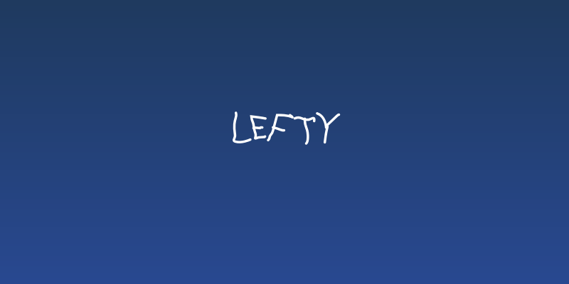 Lefty Social Header