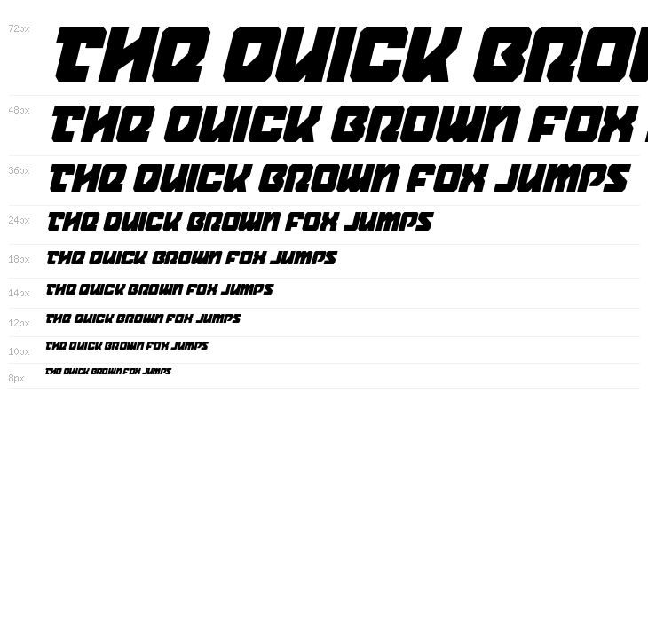 Legacy Cyborg Condensed Italic Waterfall