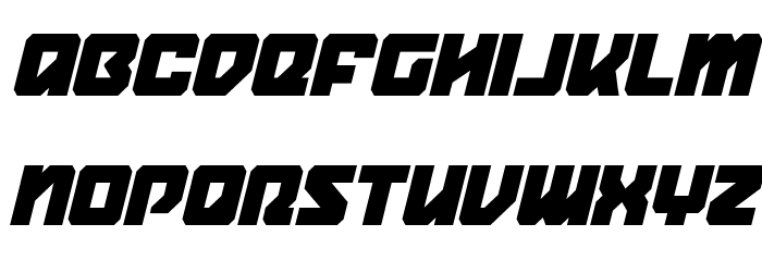Legacy Cyborg Condensed Italic Font LOWERCASE
