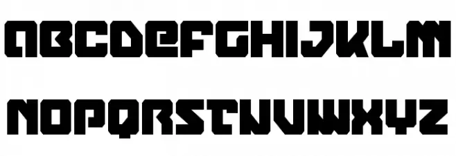 Legacy Cyborg Condensed Schriftart Groß