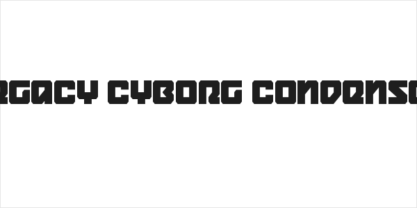 Legacy Cyborg Condensed Logo