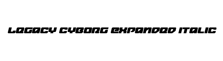 Legacy Cyborg Expanded Italic  Скачать бесплатные шрифты