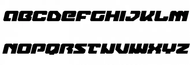 Legacy Cyborg Expanded Italic Font Litere mari
