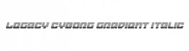 Legacy Cyborg Gradient Italic  baixar fontes gratis