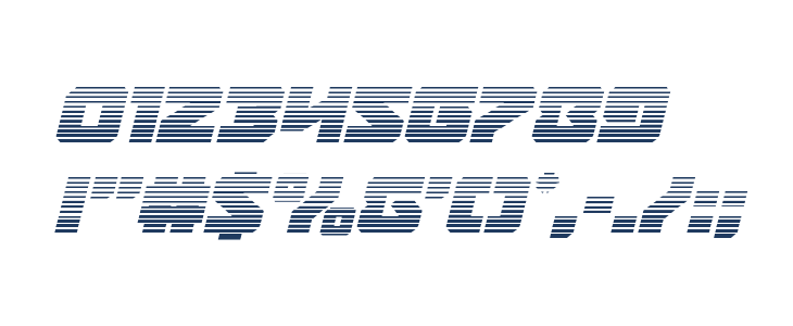 Legacy Cyborg Gradient Italic Other Characters