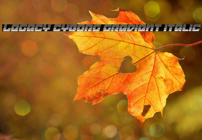 Legacy Cyborg Gradient Italic Example 1