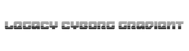 Legacy Cyborg Gradient  baixar fontes gratis