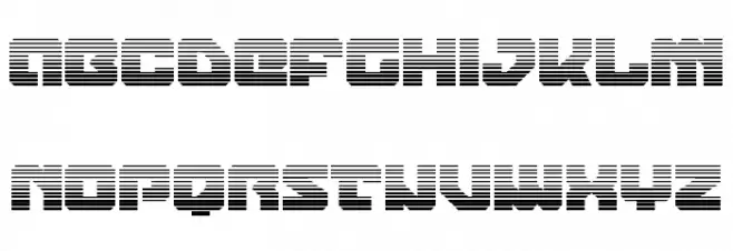Legacy Cyborg Gradient Caratteri MAIUSCOLE
