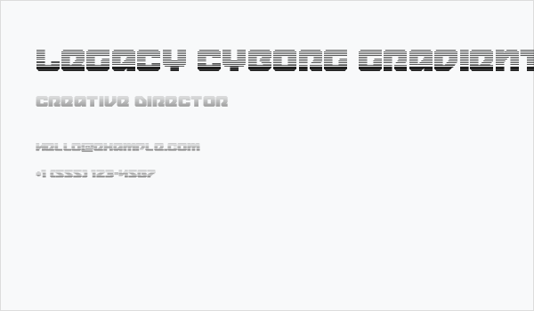 Legacy Cyborg Gradient Business Card