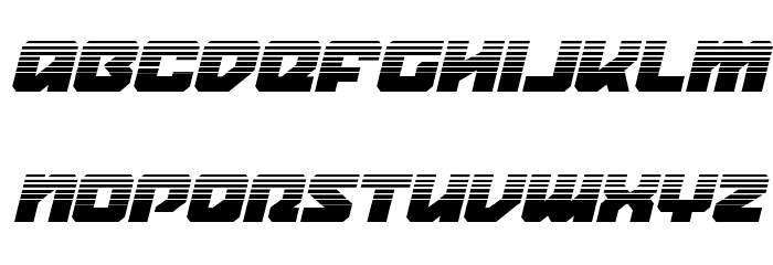 Legacy Cyborg Halftone Italic Font LOWERCASE