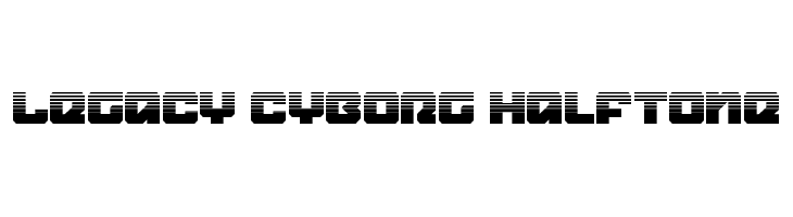 Legacy Cyborg Halftone  Free Fonts Download