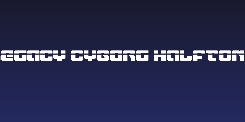 Legacy Cyborg Halftone Social Header