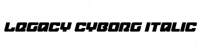 Legacy Cyborg Italic  Frei Schriftart Herunterladen
