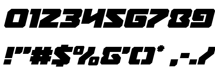 Legacy Cyborg Italic Font OTHER CHARS