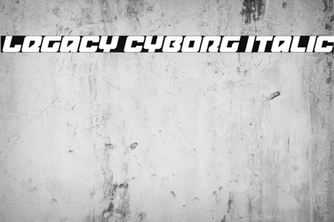 Legacy Cyborg Italic Example 1
