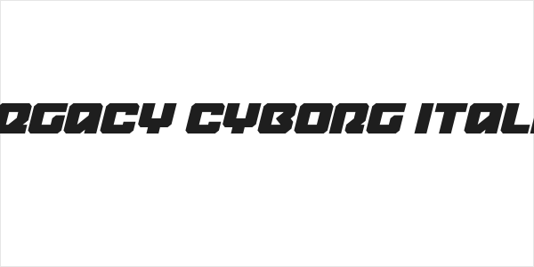 Legacy Cyborg Italic Logo