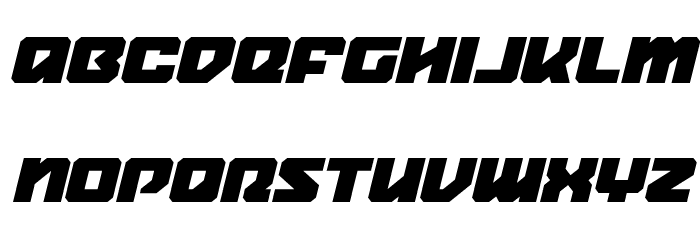 Legacy Cyborg Italic Font LOWERCASE
