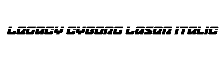 Legacy Cyborg Laser Italic  免费字体下载