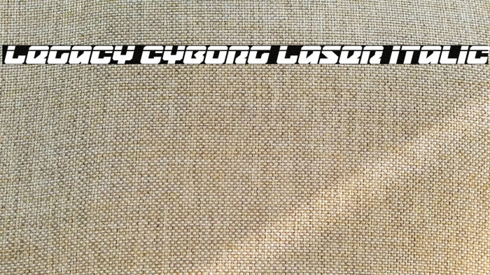 Legacy Cyborg Laser Italic Example 2