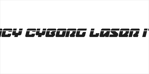 Legacy Cyborg Laser Italic Logo