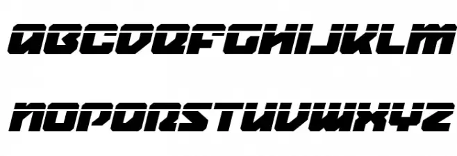 Legacy Cyborg Laser Italic 字体 小写