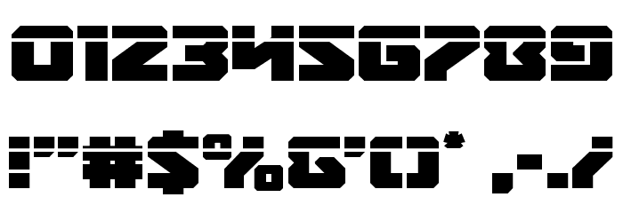 Legacy Cyborg Laser Font OTHER CHARS