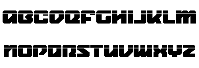 Legacy Cyborg Laser Font LOWERCASE