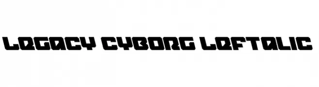Legacy Cyborg Leftalic  les polices de caractères gratuit tlcharger