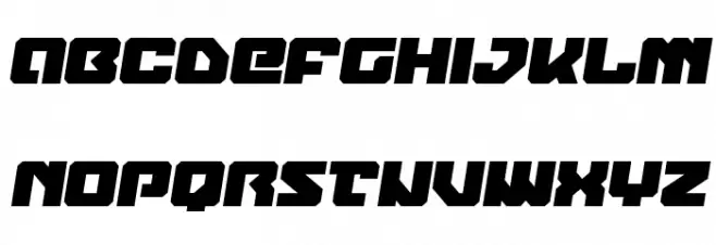 Legacy Cyborg Semi-Italic Schriftart Groß