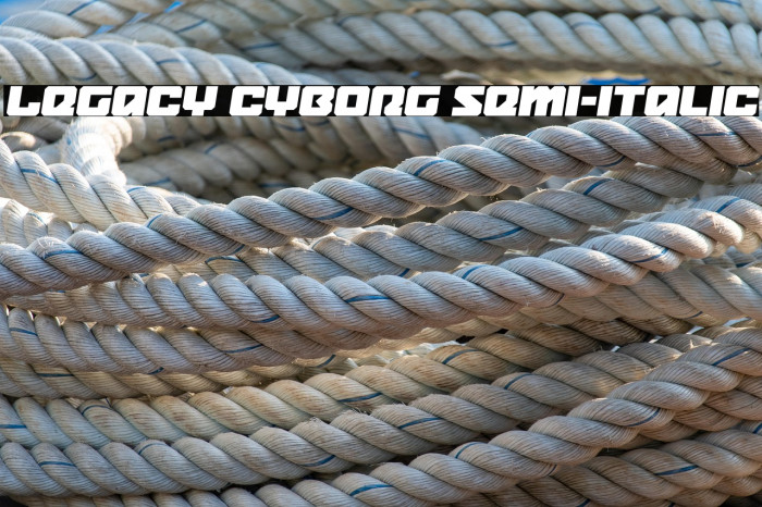 Legacy Cyborg Semi-Italic Example 1