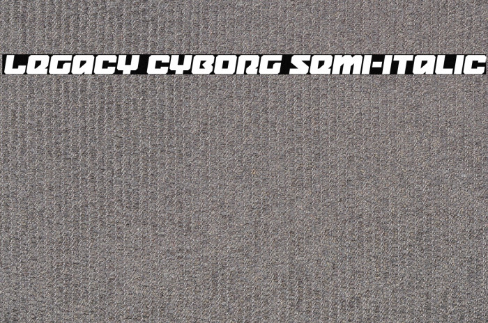 Legacy Cyborg Semi-Italic Example 3