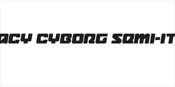 Legacy Cyborg Semi-Italic Logo