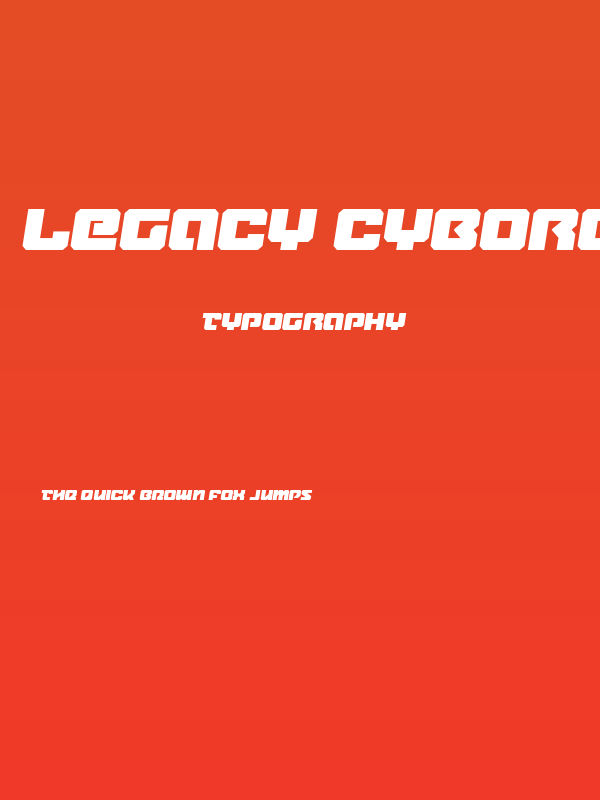 Legacy Cyborg Semi-Italic Poster