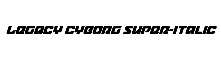 Legacy Cyborg Super-Italic  Free Fonts Download
